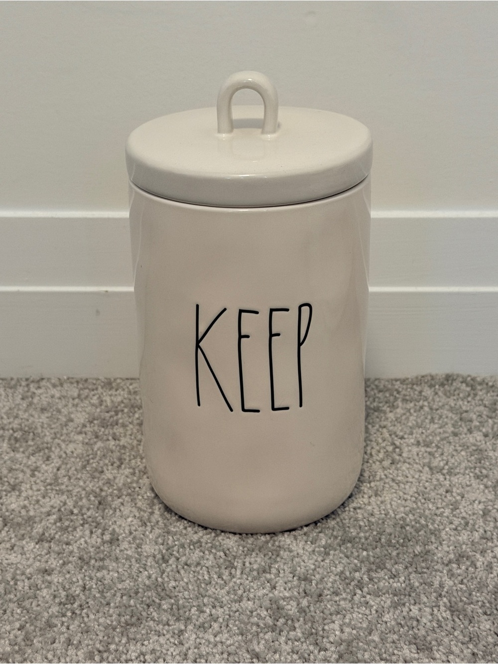 Rae Dunn Ceramic KEEP Canister
